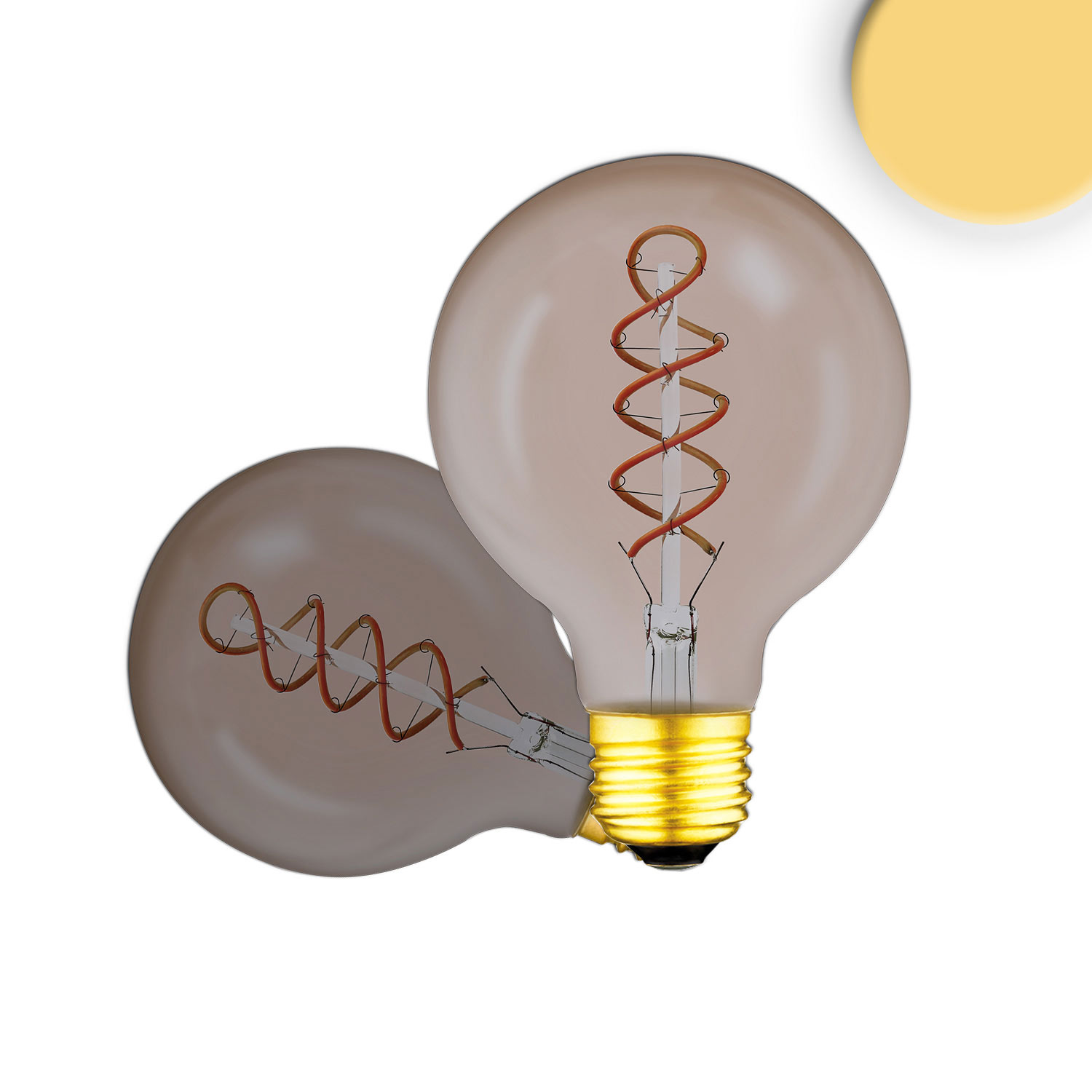 ISOLED E27 Vintage Line LED Roundbulb 95 Smoky 4W 2200K ISOLED E27 Vintage Line LED Roundbulb 95 Smoky 4W 2200K