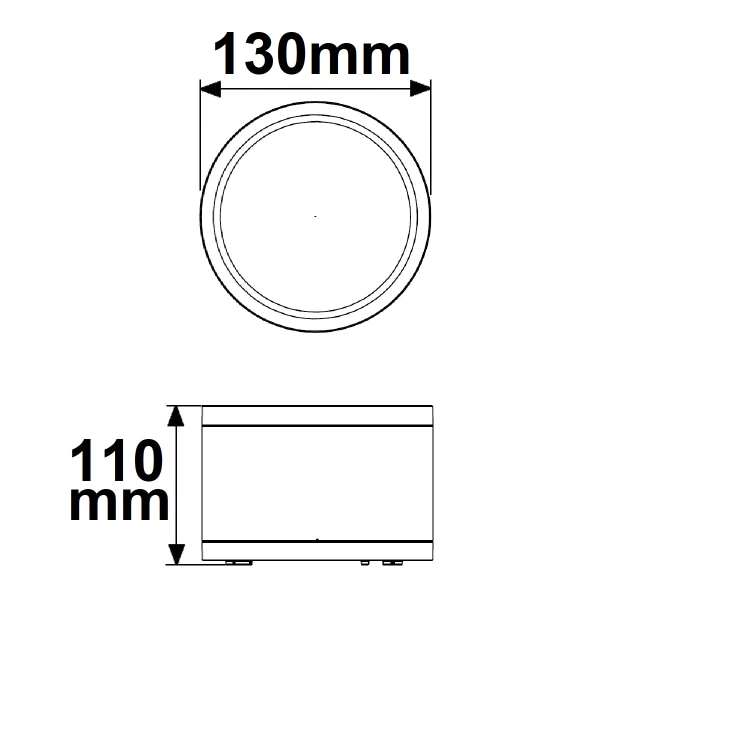 ISOLED LED Deckenaufbaustrahler IP65 weiß 25W ColorSwitch 3000|4000|5000K dimmbar