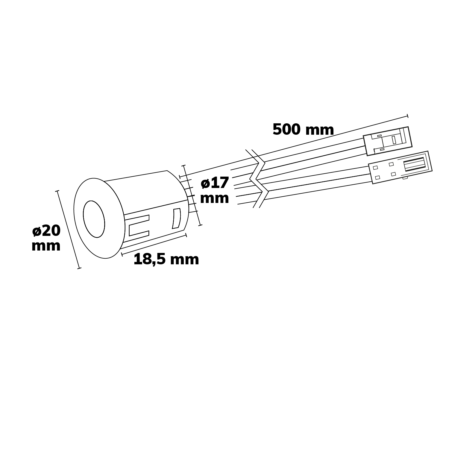 ISOLED MiniAMP PIR-Bewegungsmelder 3m Detektionradius 30 sec. 12-24V DC 3A