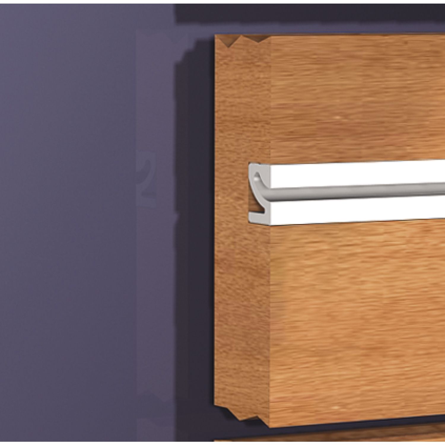 ALU-STYLE Wall Sys Zwischenprofil zum Einlassen Aluminium