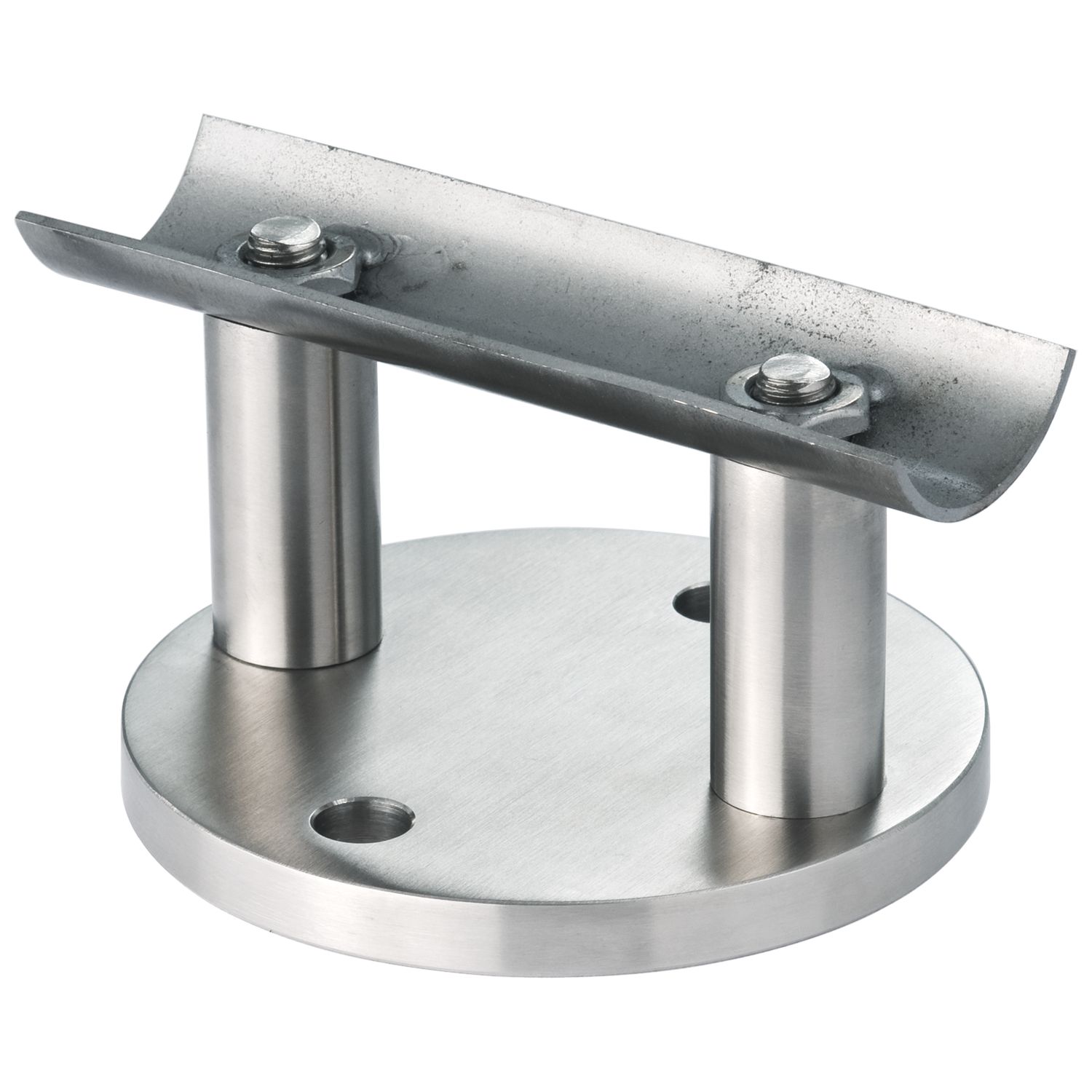 croso Wandanker m. Anschlussplatte f. Rohr ø 42,4 mm, ø 100 mm,Edelstahl V2A