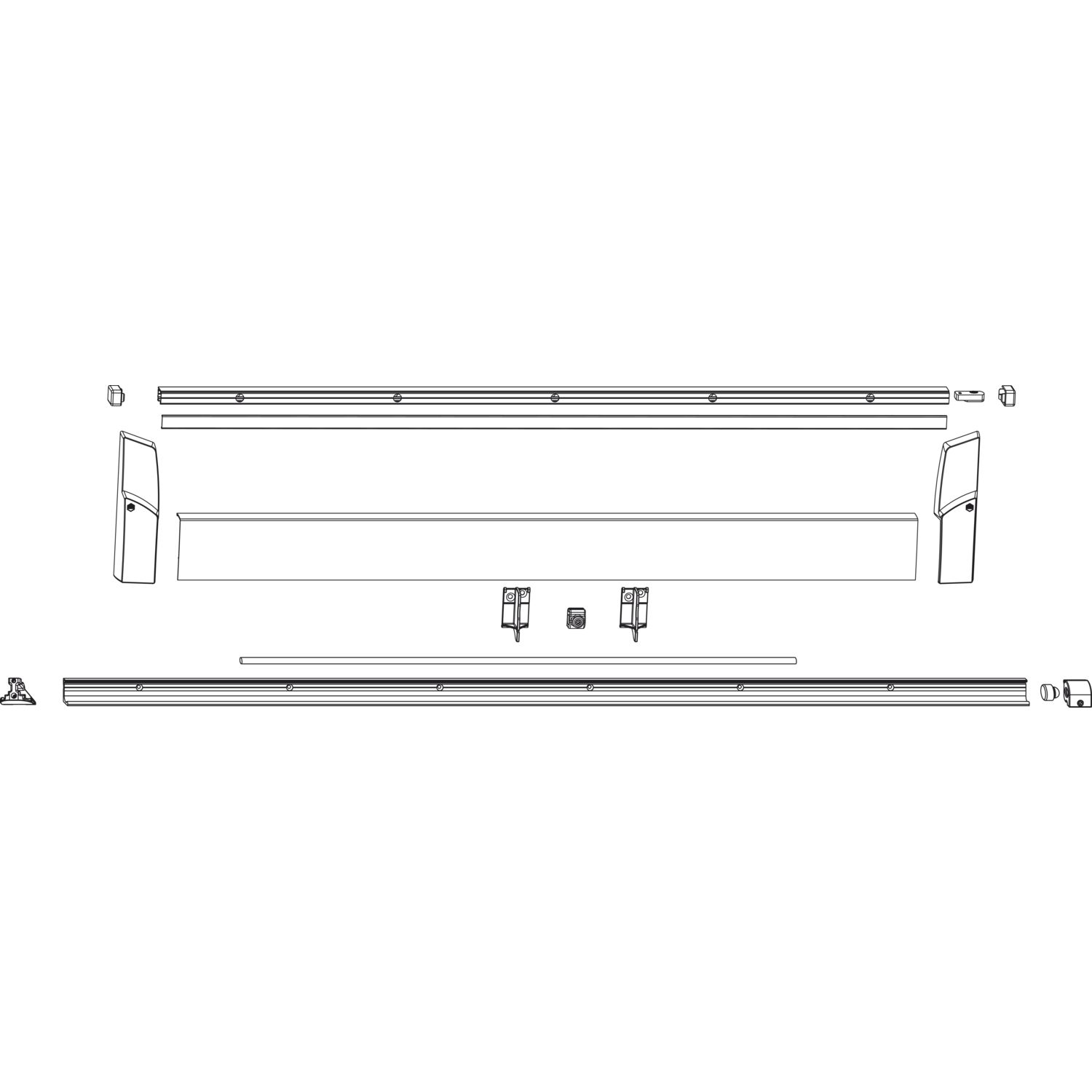 Maco #466073 SKB-S/SE/Z/PAS Profil-Set Gr. 4 FFB 1251-1450 mm L=3030 mm bronze SKB
