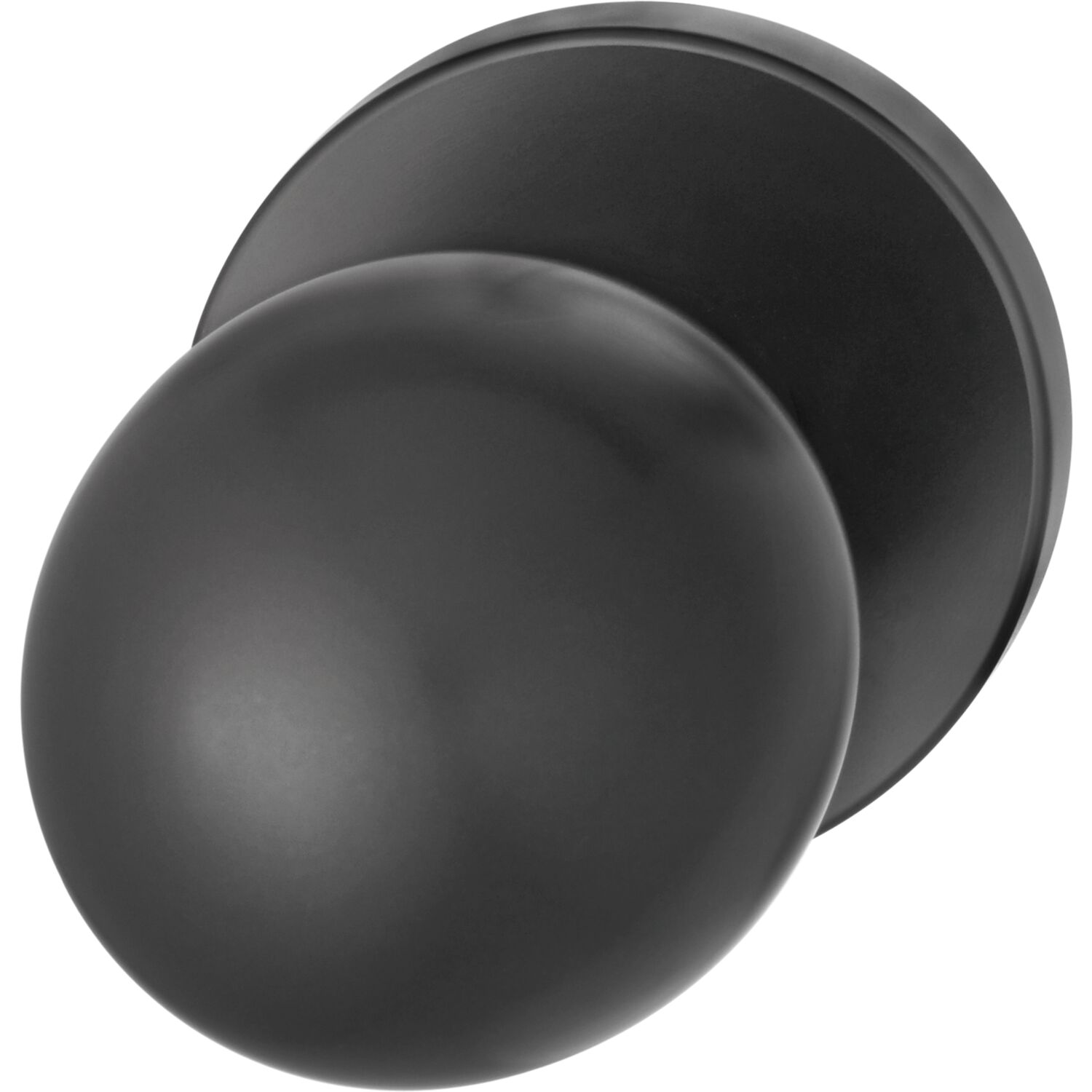 FSB Türknopf 23 0802 03600 FH-AGL fest auf Rosette,Aluminium schwarz matt