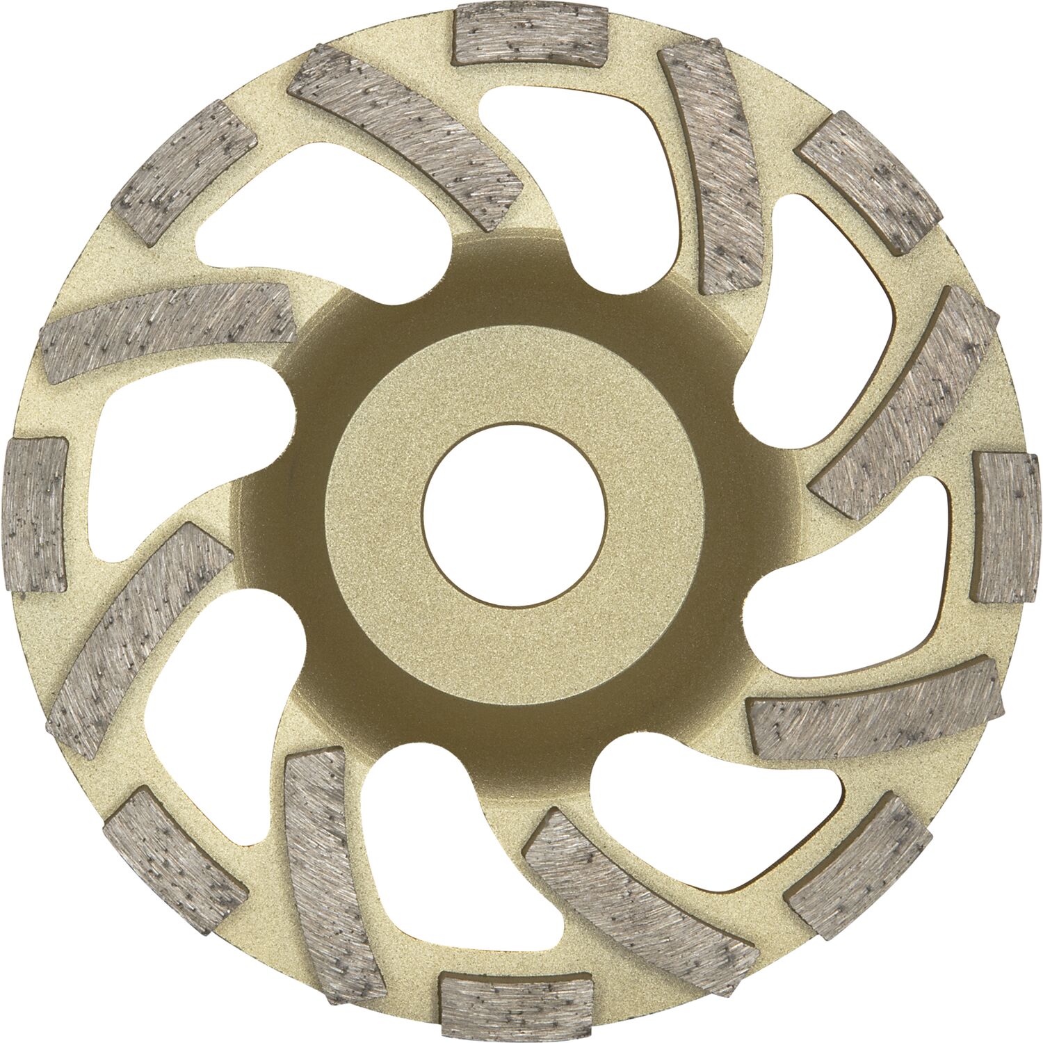 DIEWE Diamant Trockenschleifteller New Fan Cup Gold 125 x 22 x 22.23 mm
