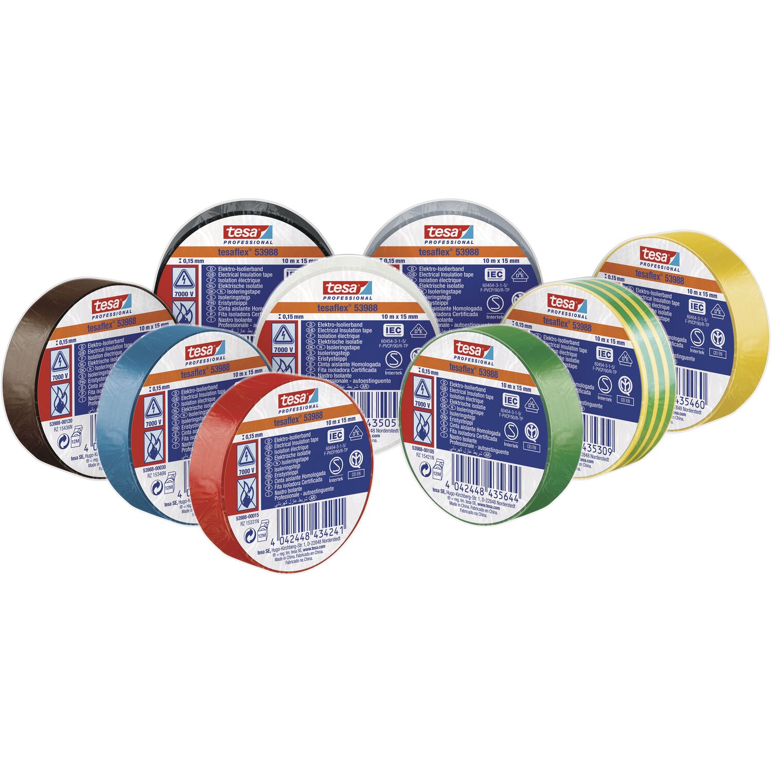 Tesa - Isolierband 0,15x19mmx20m braun