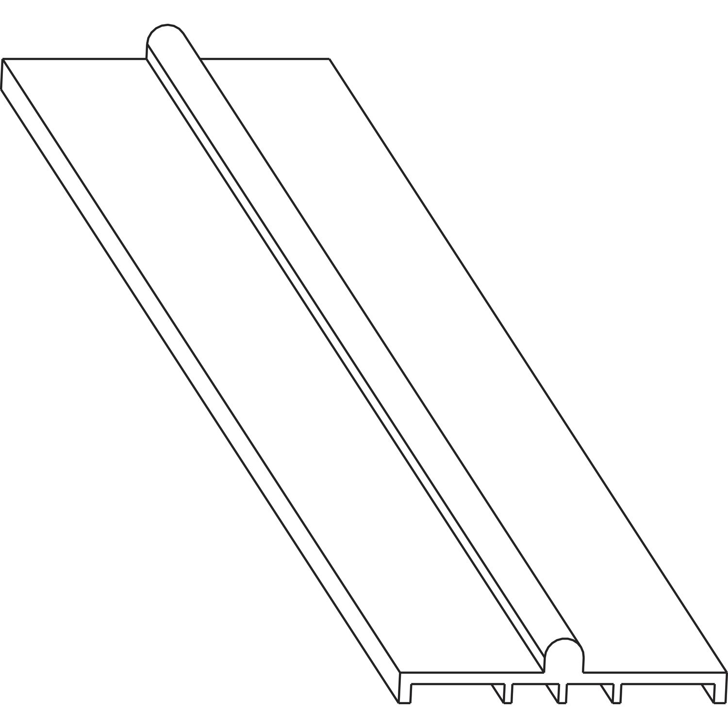 Maco #N20215 HS Laufschiene unten flach, H=5 mm, silber, L=5000 mm (N20215)