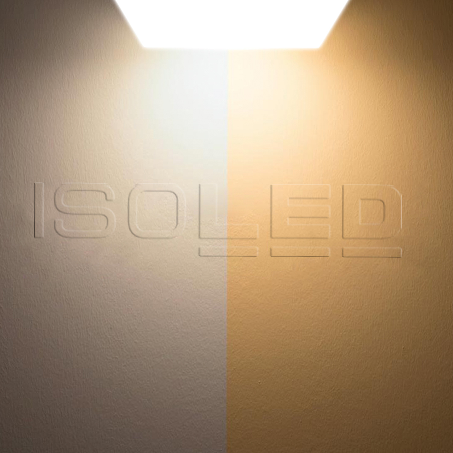 ISOLED LED Decken/Wandleuchte mit HF-Bewegungssensor 24W weiß eckig IP54 ColorSwitch 3000|4000K