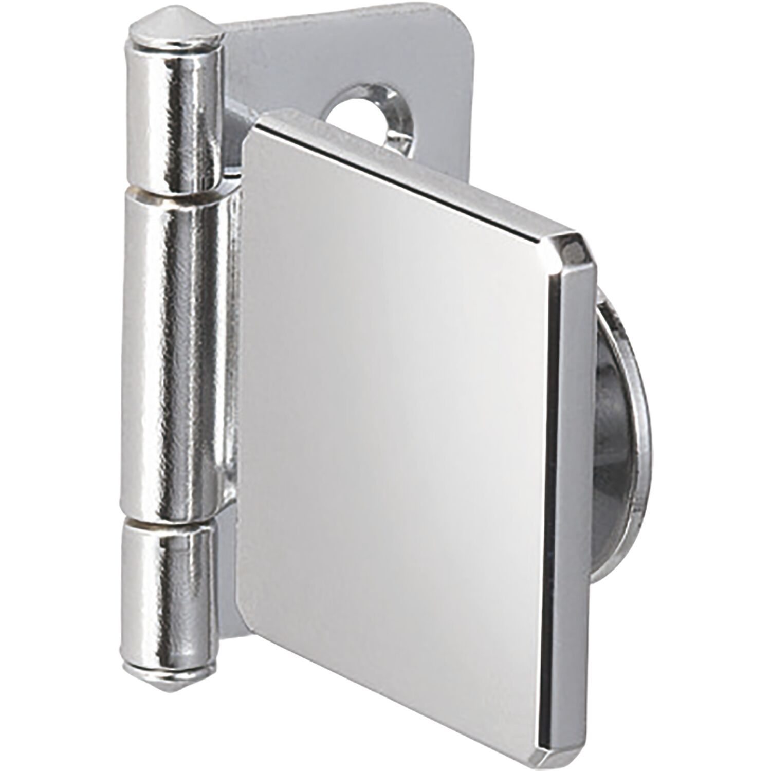LAMP Glastürscharnier GH34-0CR-K, Glas 4-6 mm 36x38 mm, Stahl verchromt eckig