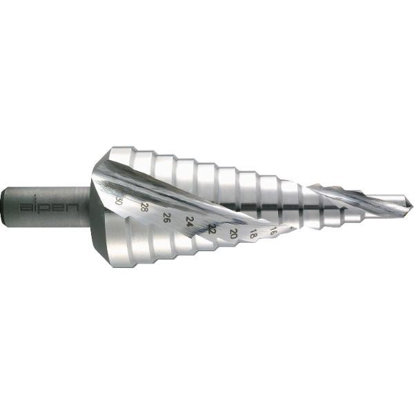 Alpen Stufenbohrer Gr.1 HSS 2 Schneiden Bohrer ø 4.0-12.0 mm