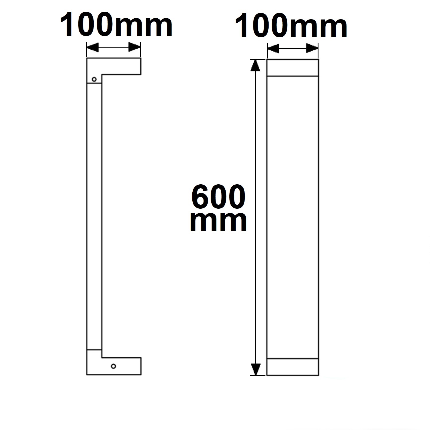 ISOLED LED Wegeleuchte Poller-1 60cm 7W sandschwarz warmweiß