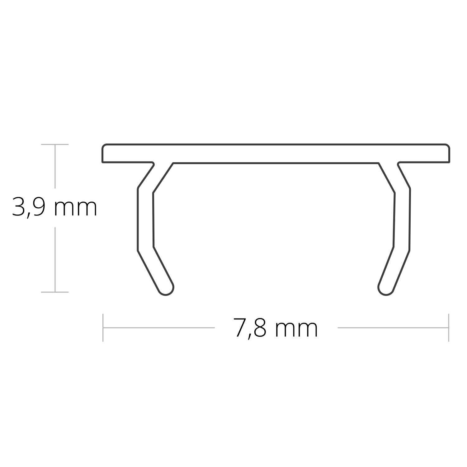 ISOLED Abdeckung COVER24 opal/satiniert 600cm für Profil SURF6/LAMP40/FURNIT6