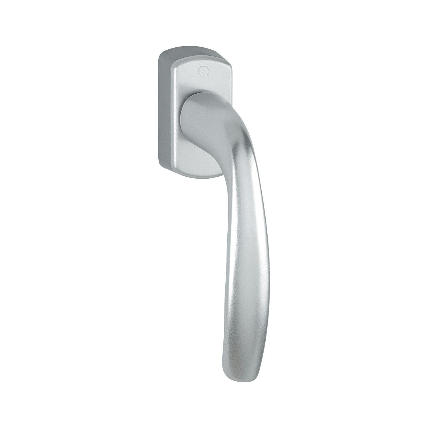Hoppe Fenstergriff NEW YORK Secustik Vierkant 7x32 - 42mm silber eloxiert