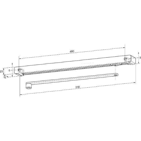 dormakaba Gleitschiene G-N XEA, silber