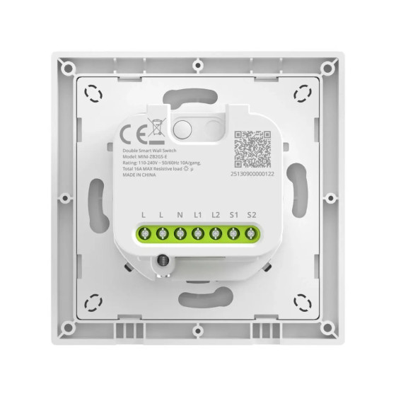 Sonoff Orb-ZBW2 Zigbee Doppelter Intelligenter Wandschalter MINI-ZB2GS-E