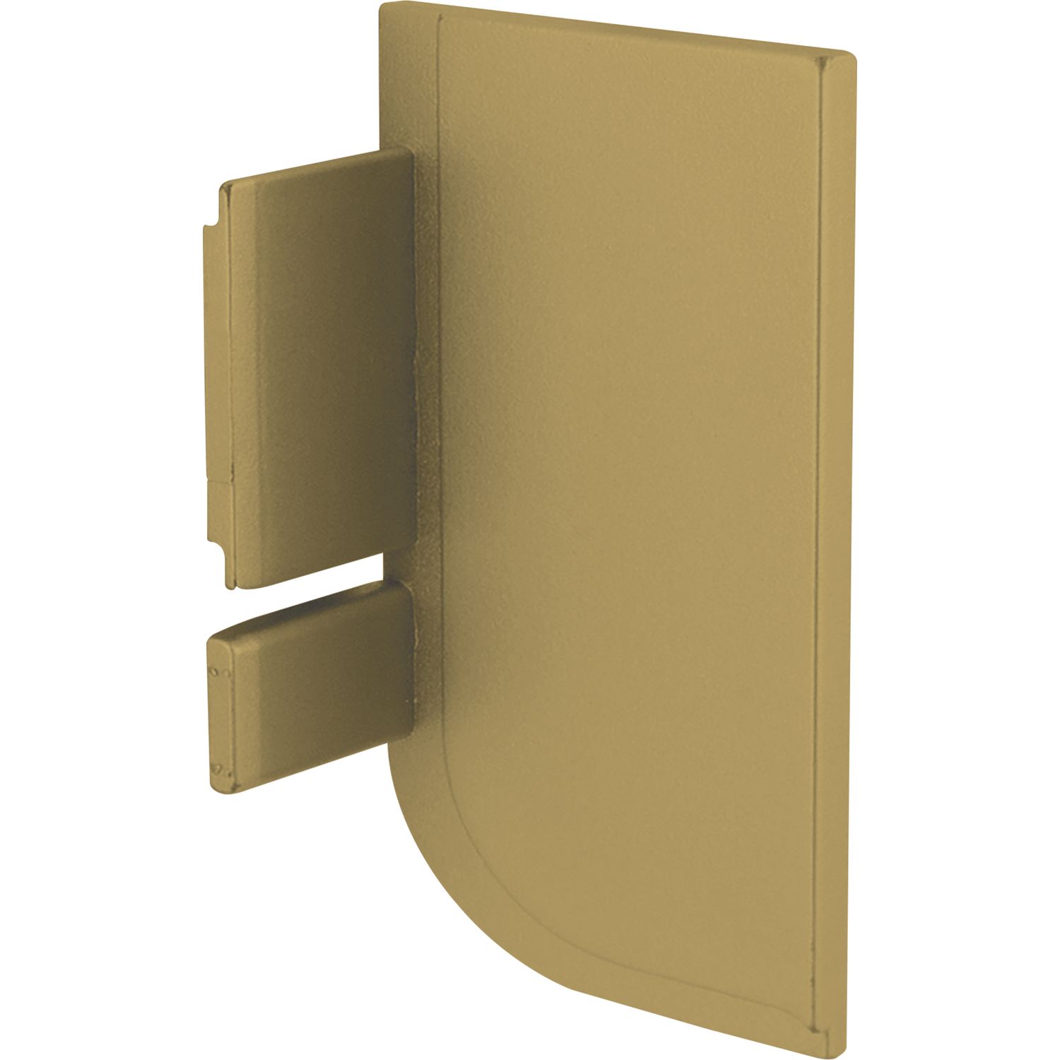 Endkappe Aktor L-Profil rechts, Kunststoff gold matt