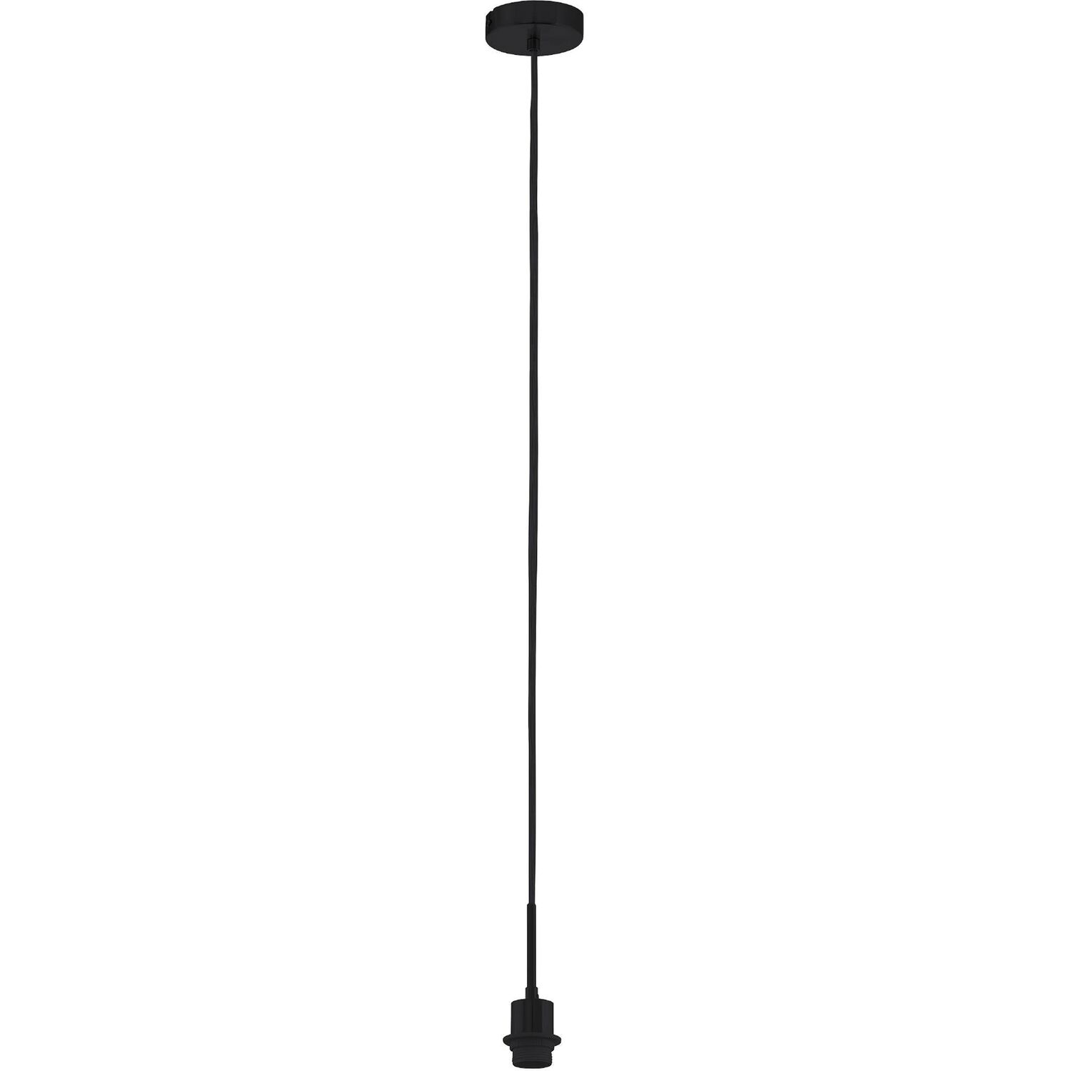 Hängeleuchte Pasteri Pro 1 x E27 ohne Schirm, für Schirm 150-530 mm schwarz