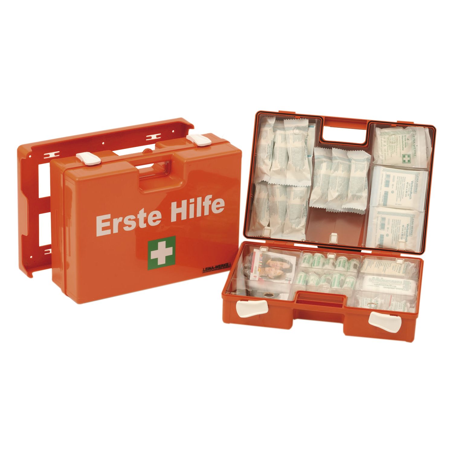 Leina-Werke Erste-Hilfe Verbandkasten Kunststoff mit Aufdruck, Type II