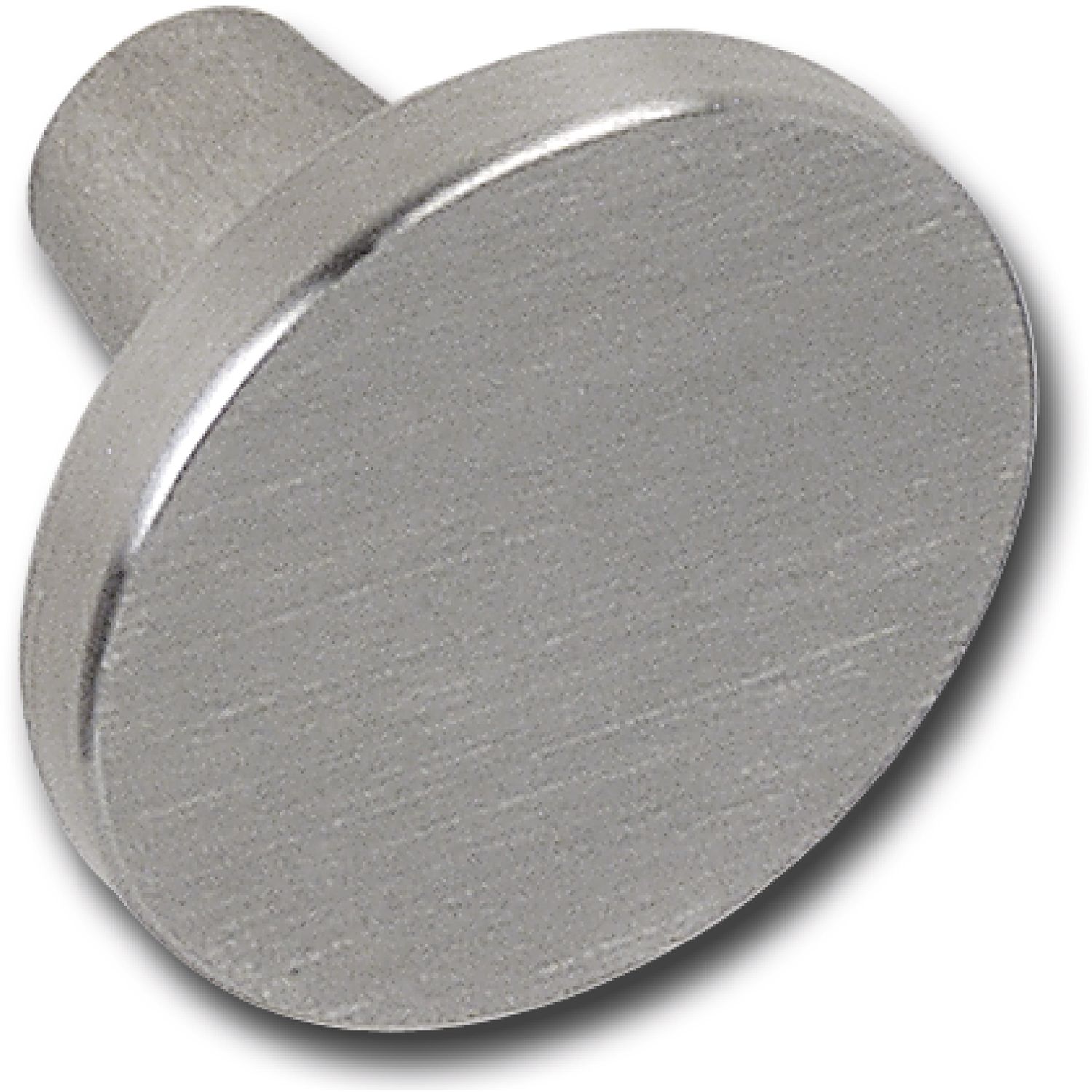 Knopf Epona ø 25 mm, Tiefe 20 mm, Edelstahl gebürstet