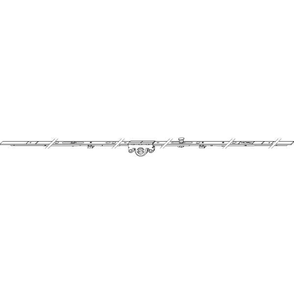 Winkhaus WINKHAUS Getriebe mittig GAM.1050-1, DM 15,5 mm, FFH 710-1050 mm, silber