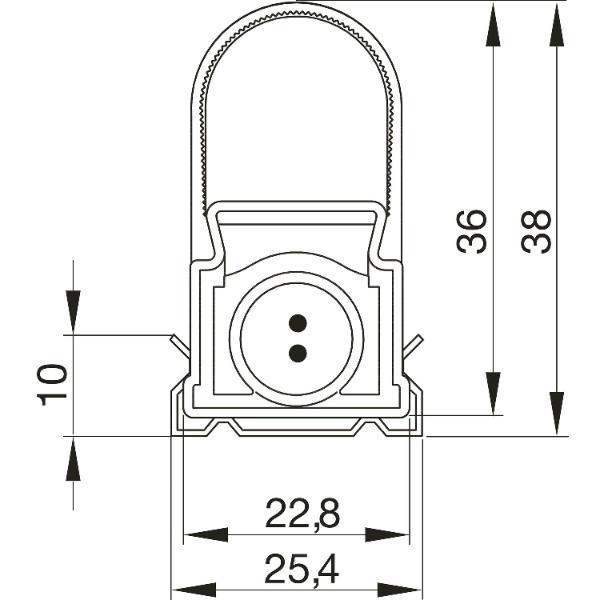 Elektra Unterbauleuchte LD 8021 A 13W 3000K 846mm weiß