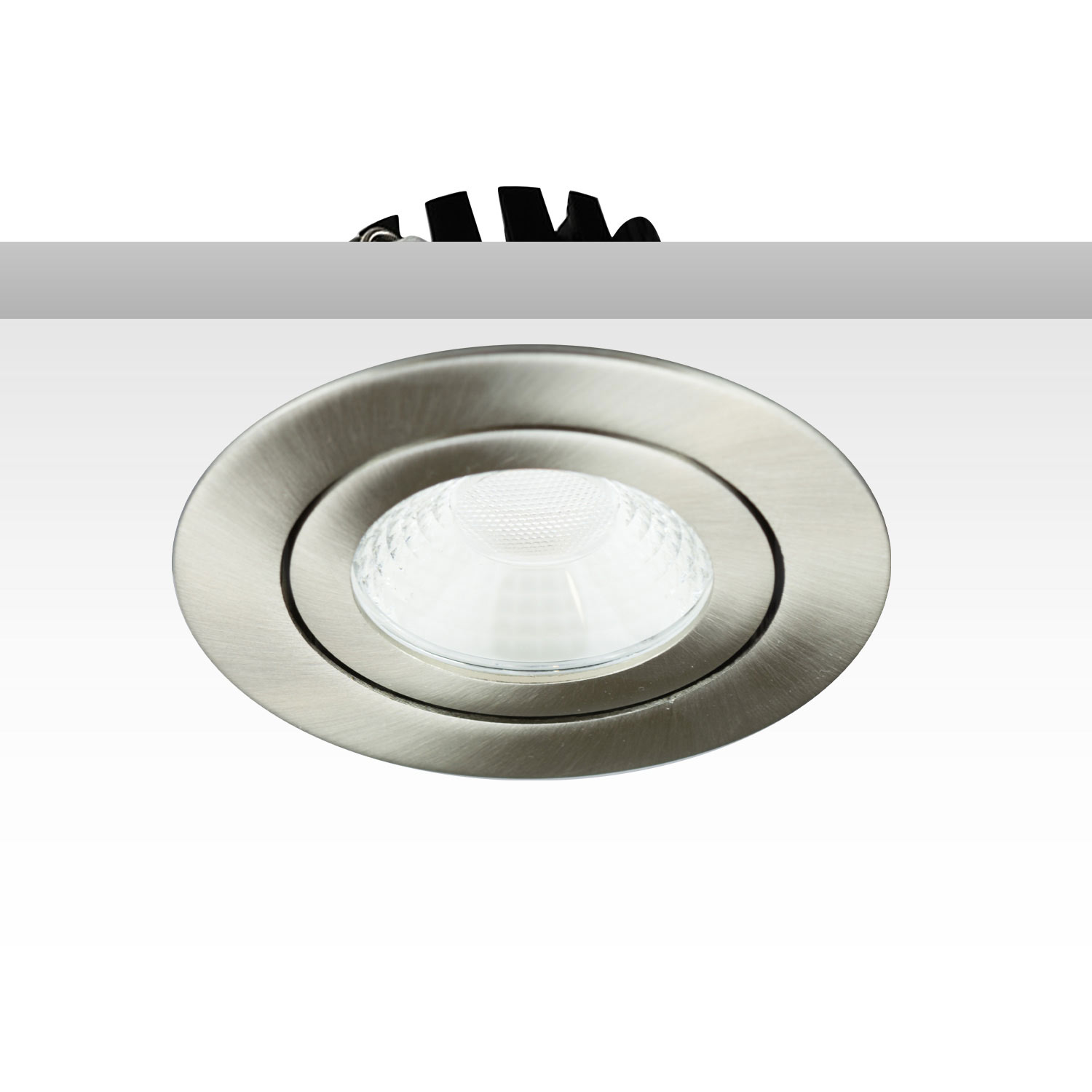 ISOLED LED Einbaustrahler silber 8W 36° rund warmweiß IP65 dimmbar