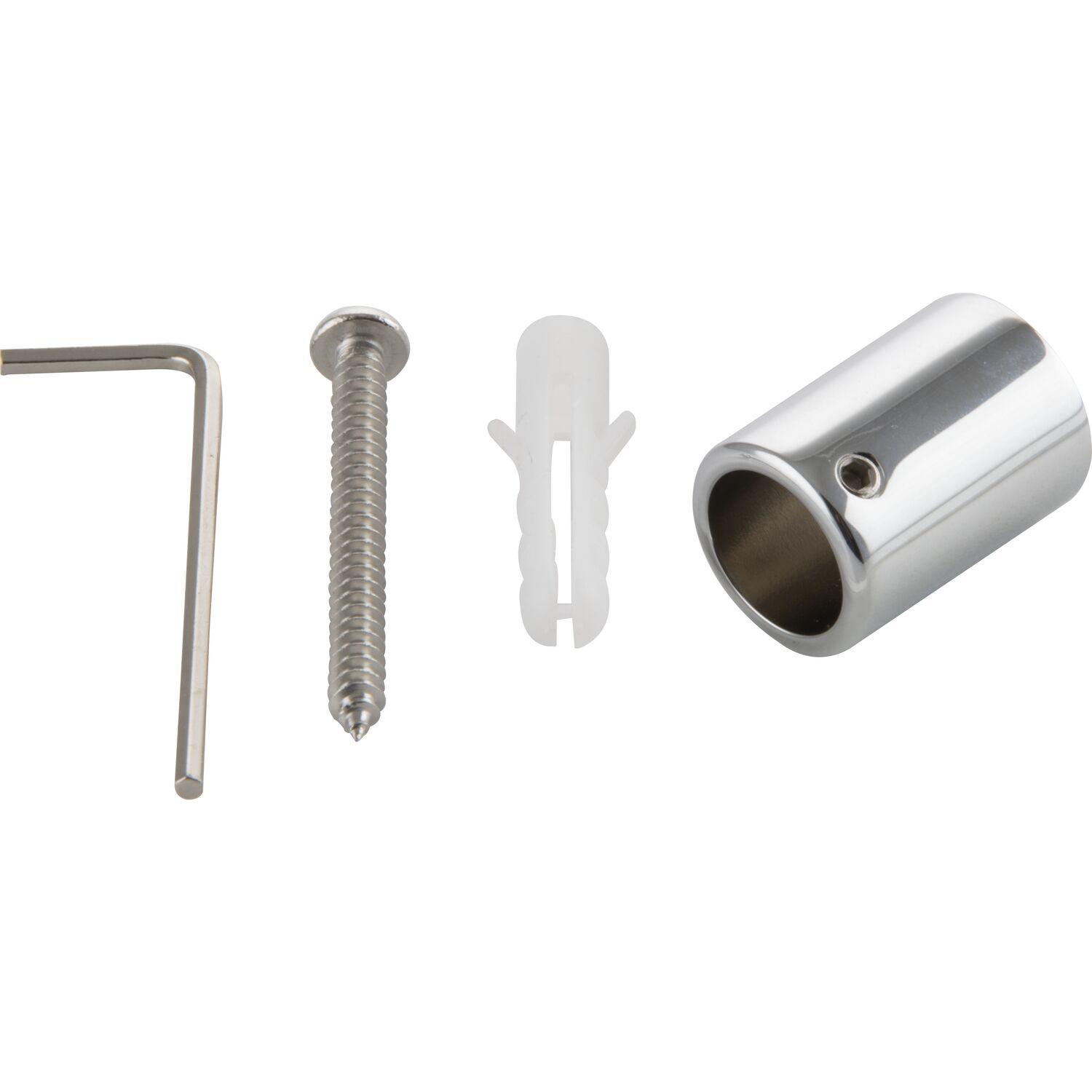 Steelbase Wandhalter für Stabilisationsstange SBA, 90°, Messing verchromt poliert