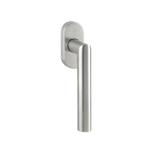 Hoppe Fenstergriff AMSTERDAM Secustik Vierkant 7x32 - 42mm Edelstahl matt