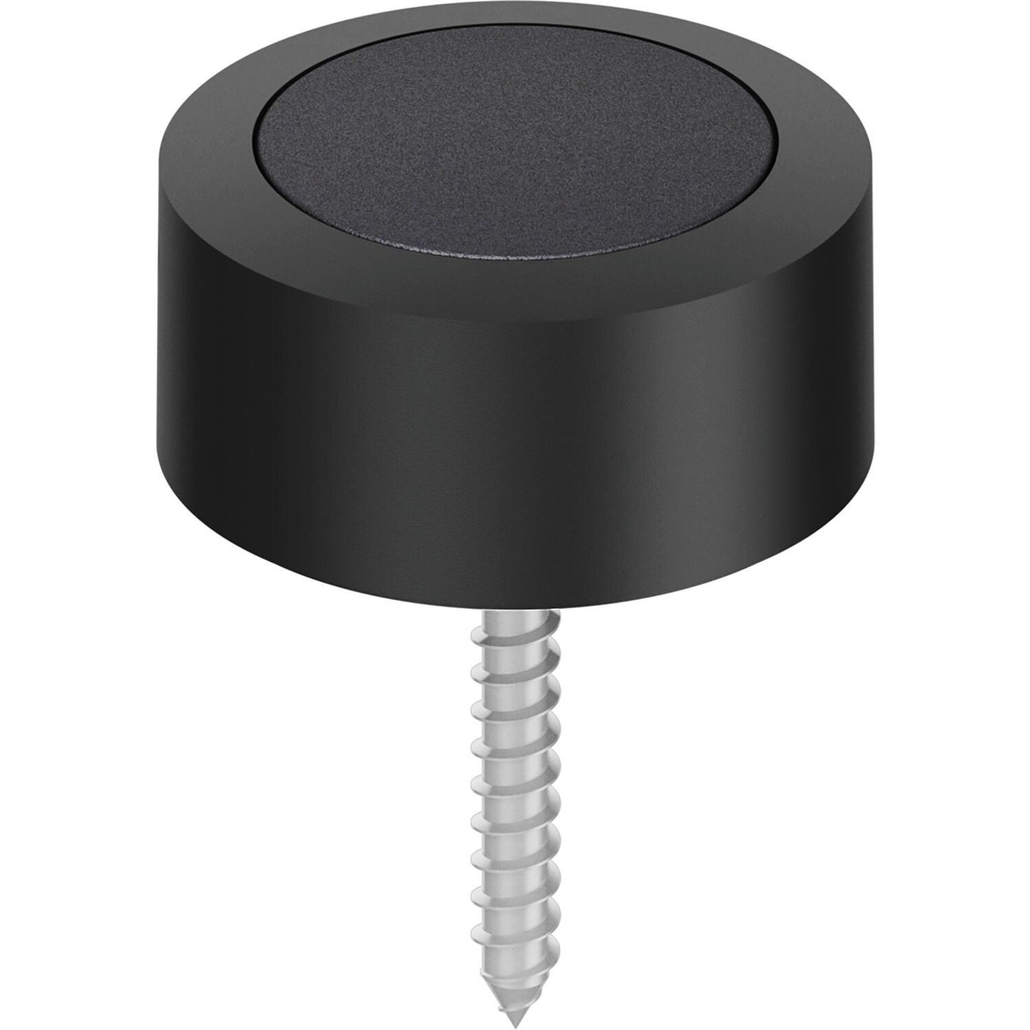 FSB Bodentürpuffer 38 3878 ø 48 mm, Höhe 24 mm, Aluminium schwarz matt