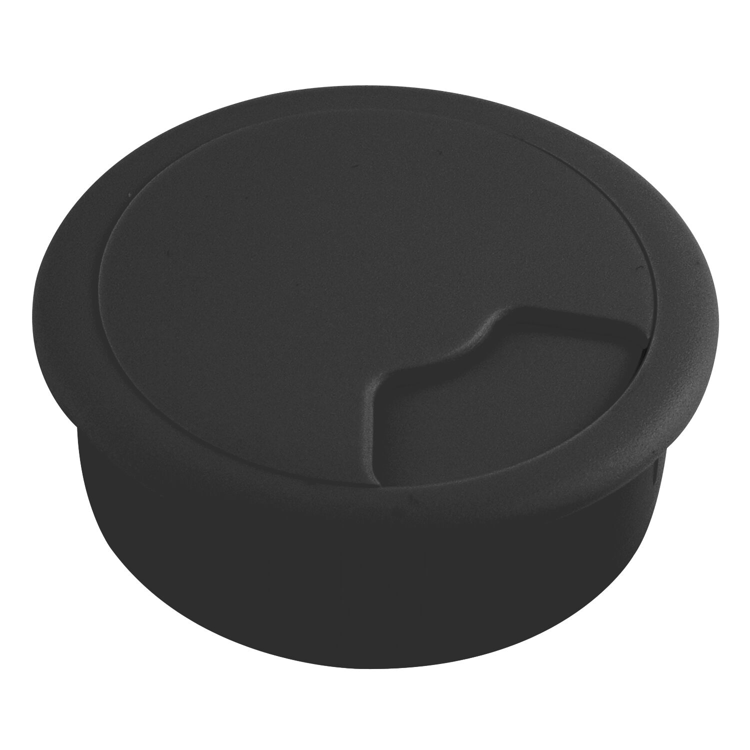 Kabeldurchgang rund 60 mm 3-teilig schwarz