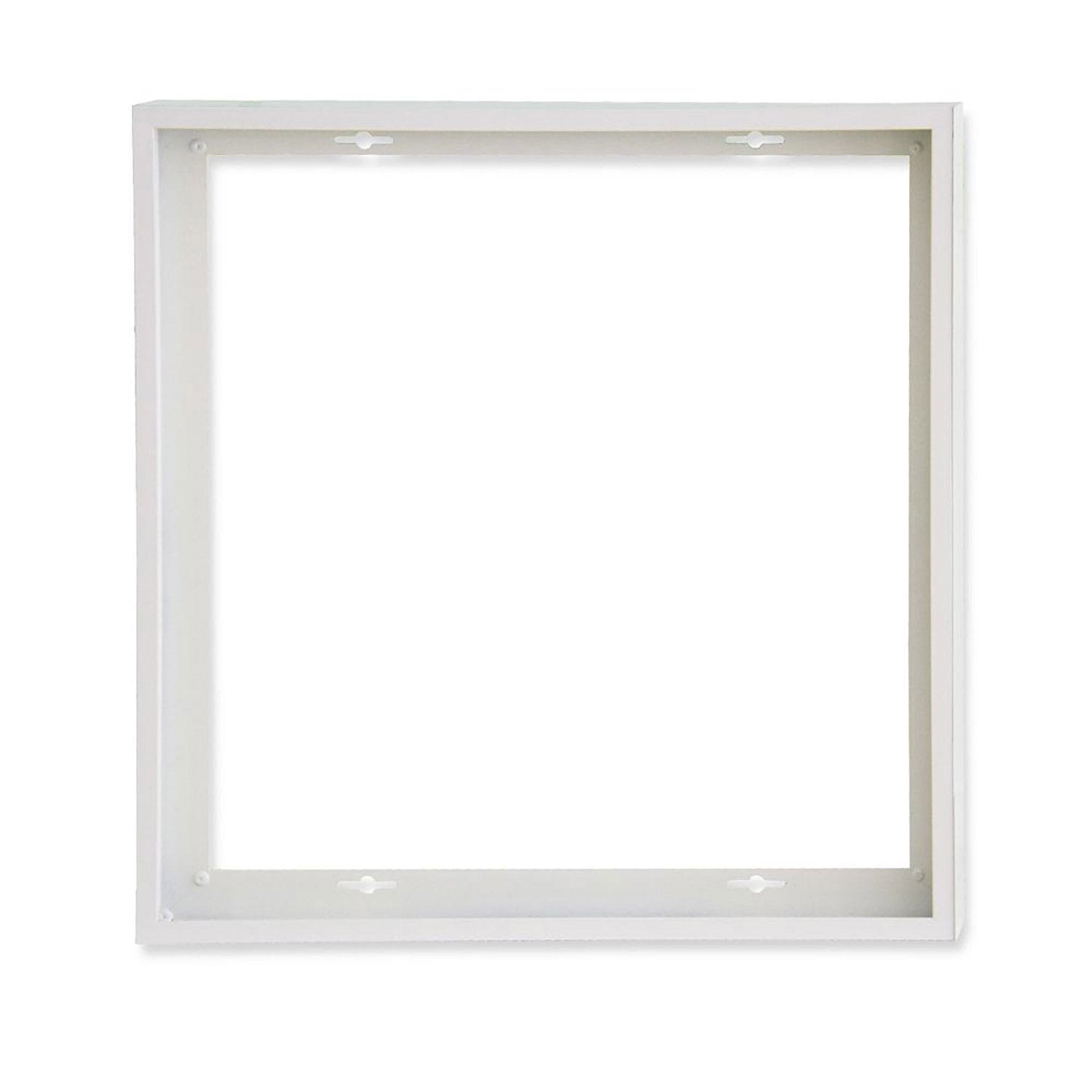 ISOLED Aufbaurahmen weiß RAL 9016 Höhe 5cm für LED Panels 600x600 vormontiert zur Schnellmontage