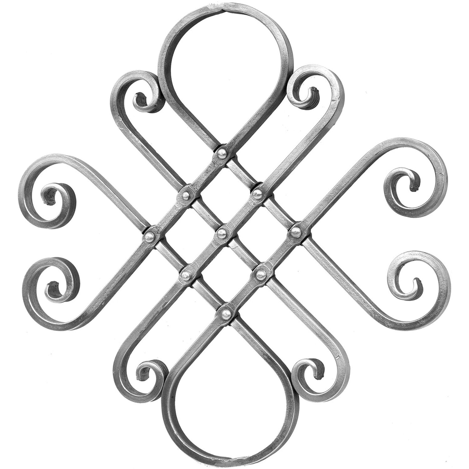 IAM DESIGN Zierelement, Profil 16 x 8 mm, 400 x 410 mm, Schmiedeeisen