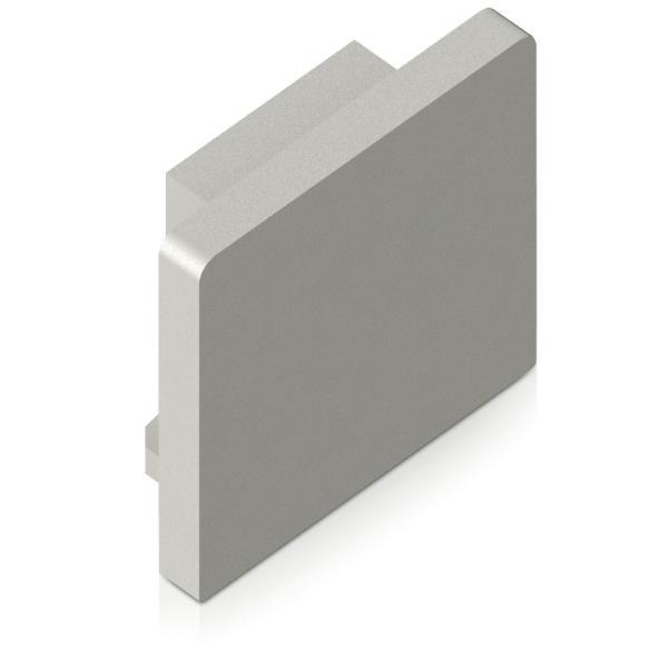 Bilton Endkappe CT00U-A L: 1,5 B: 12,5 H: 12,5 mm Aluminium eloxiert