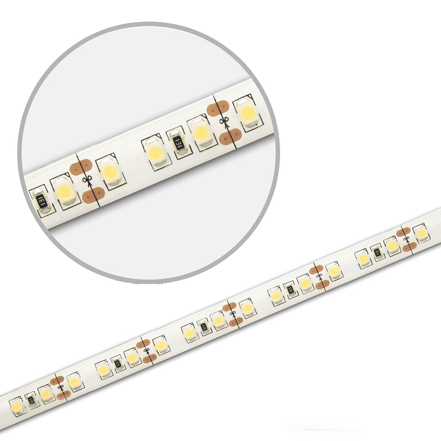 ISOLED LED SIL830 Flexband 12V DC 9,6W IP66 3000K 5m Rolle 120 LED/m