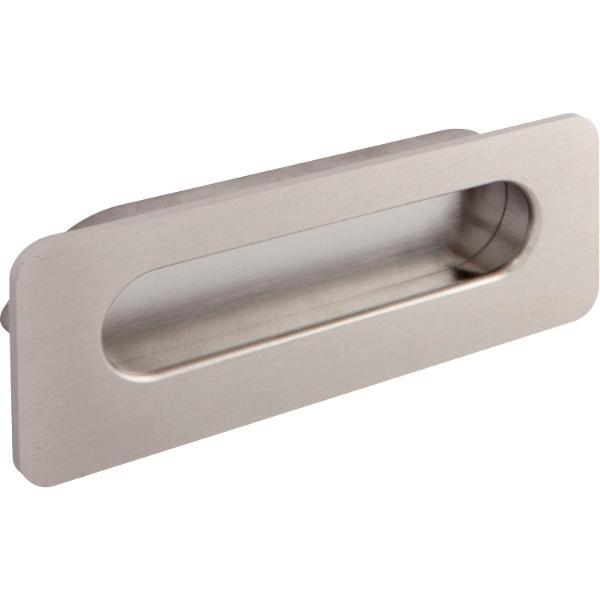 Porro Muschelgriff Taranis Breite 110mm Einlassmaß 103x30mm,Messing vernickelt matt