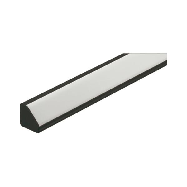 Bilton Endkappe zu Eckprofil YT04, L: 1,5 mm, Aluminium, schwarz.