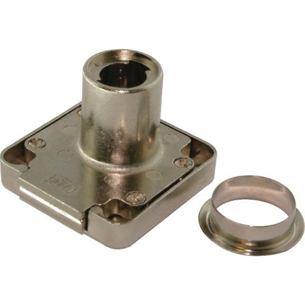 Hekna Zylinder-Kastenschloss 1280 Lade Dornmaß 25mm Zamak vernickelt