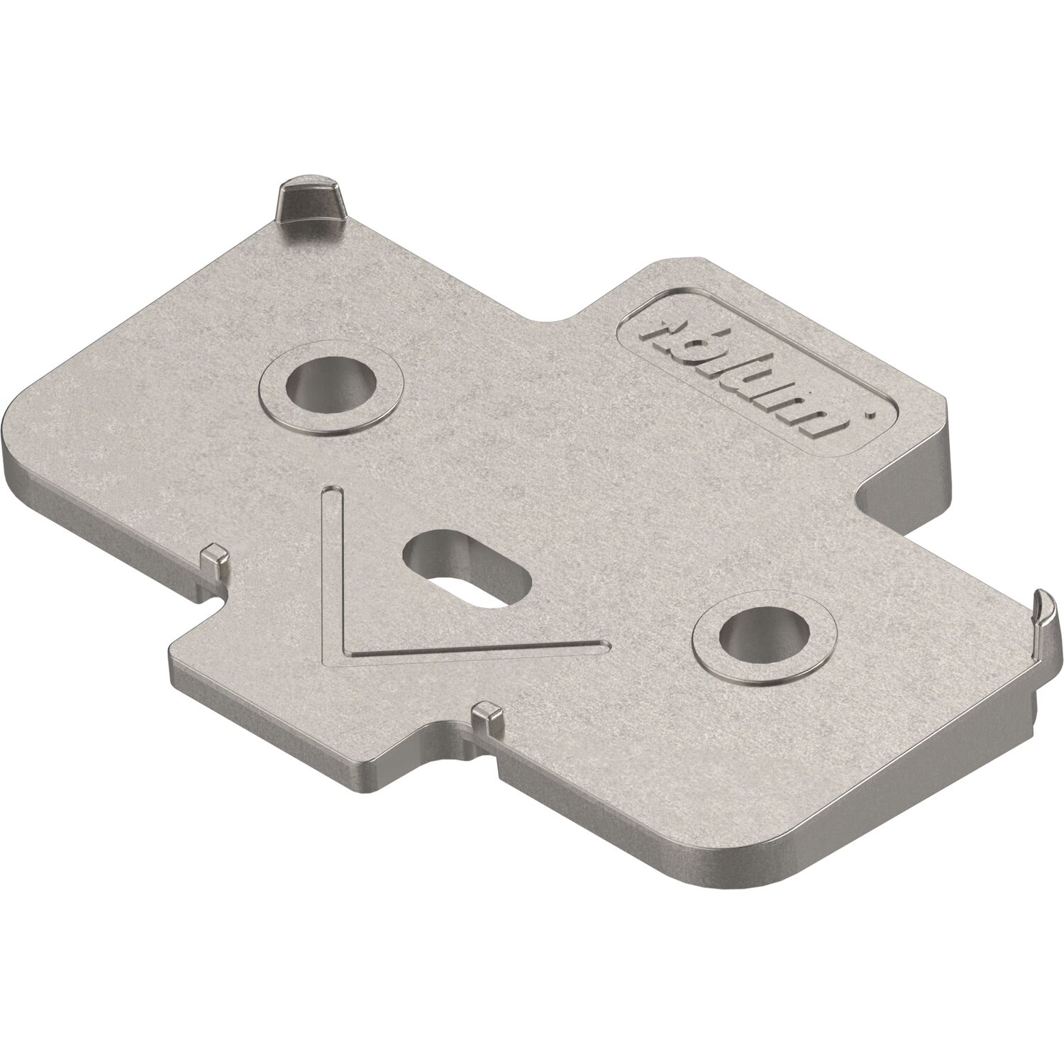 blum Winkelkeil kreuzform +5° Schraubversion, Zink, Distanzstärke 0,8 mm