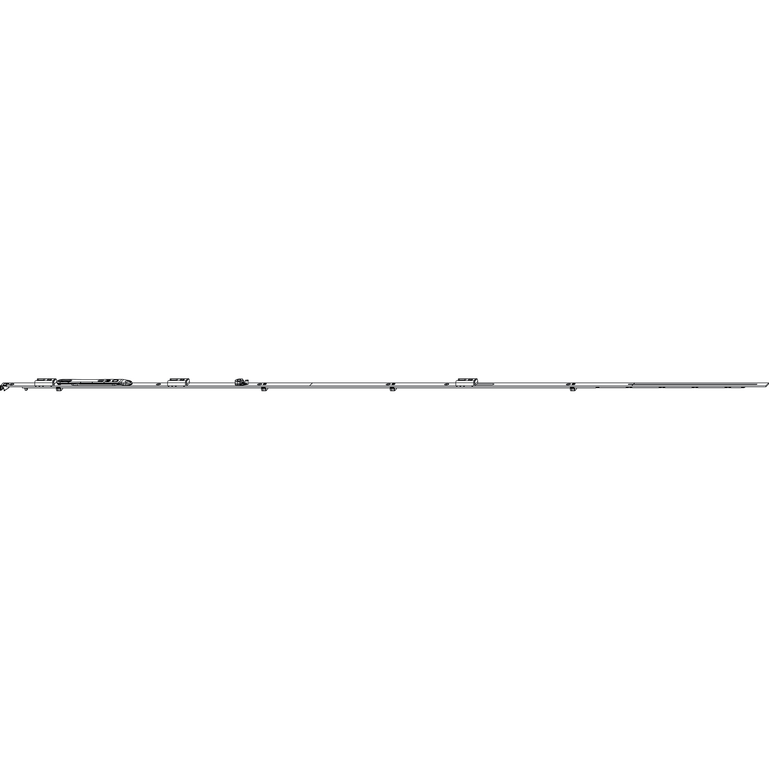 MACO MM Stulpflügelgetriebe fix iS EH, Beschlagsnut, FFH 1341-1590 mm (205643)