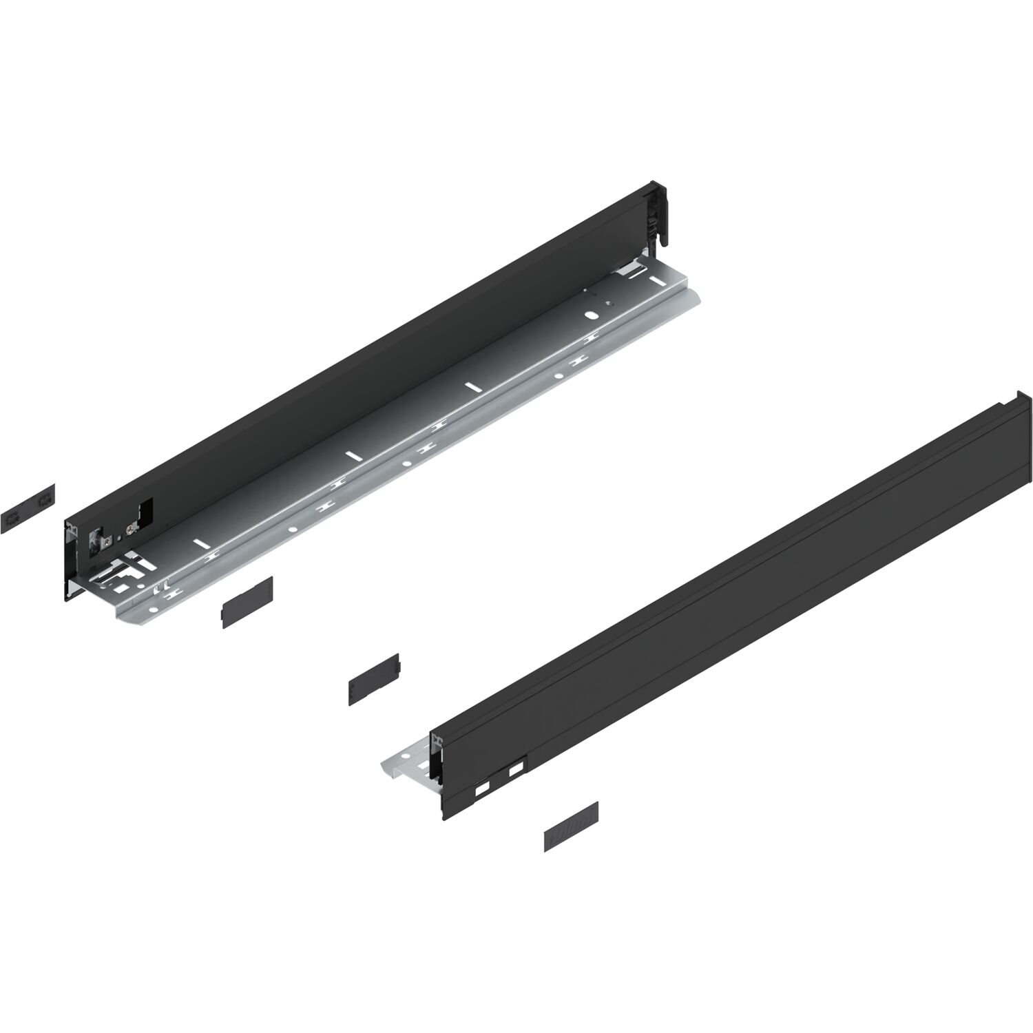 blum LEGRABOX pure Zarge Höhe N, NL 550, Carbonschwarz-matt