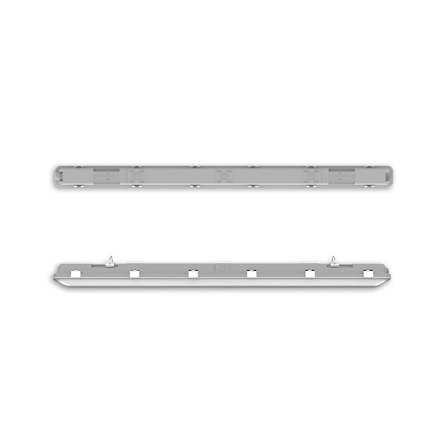 ISOLED LED Wannenleuchte SL 120cm IP66 PowerSwitch 24-40W 140lm/W 4000K DALI dimmbar