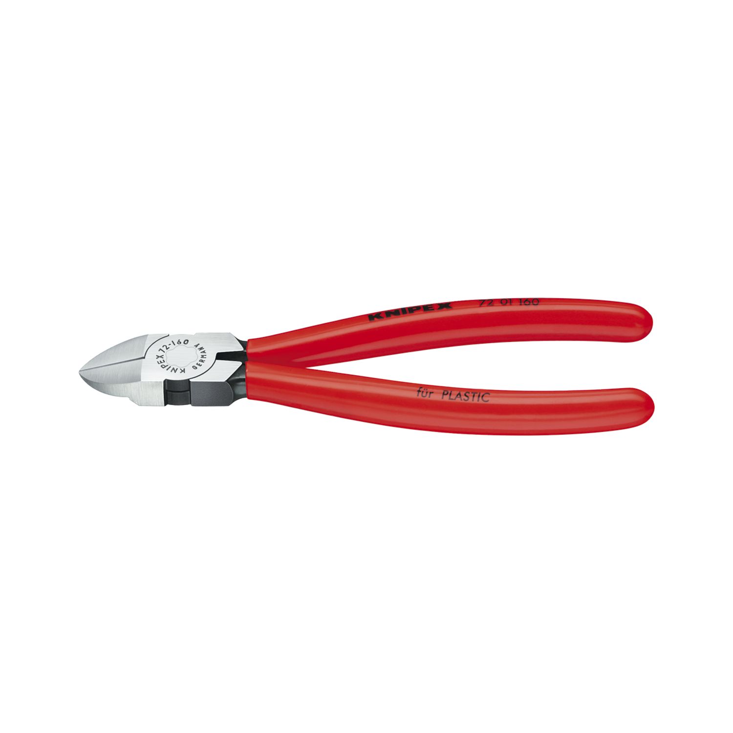 Knipex Seitenschneider gerade DIN 5743 für Kunststoffteile Länge 140 mm