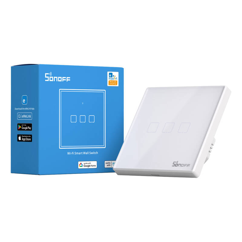 Sonoff WLAN-Wandschalter der SONOFF TX-Serie WiFi+RF433 T1 3fach