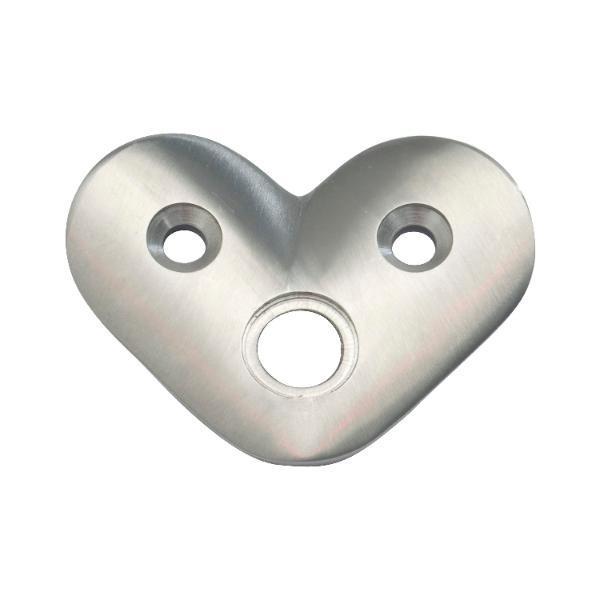 croso Eckmontageplatte für Rohr ø 42,4 x 2,0 mm, Edelstahl V2A