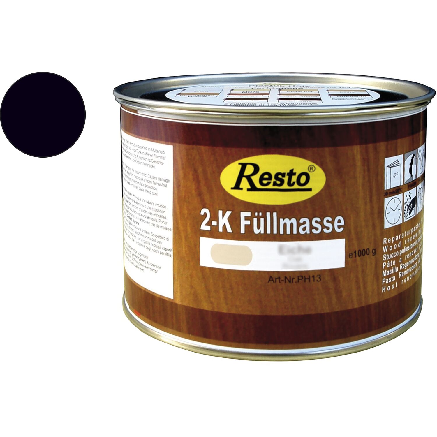 RESTO 2K Füllmasse 500g Schwarz
