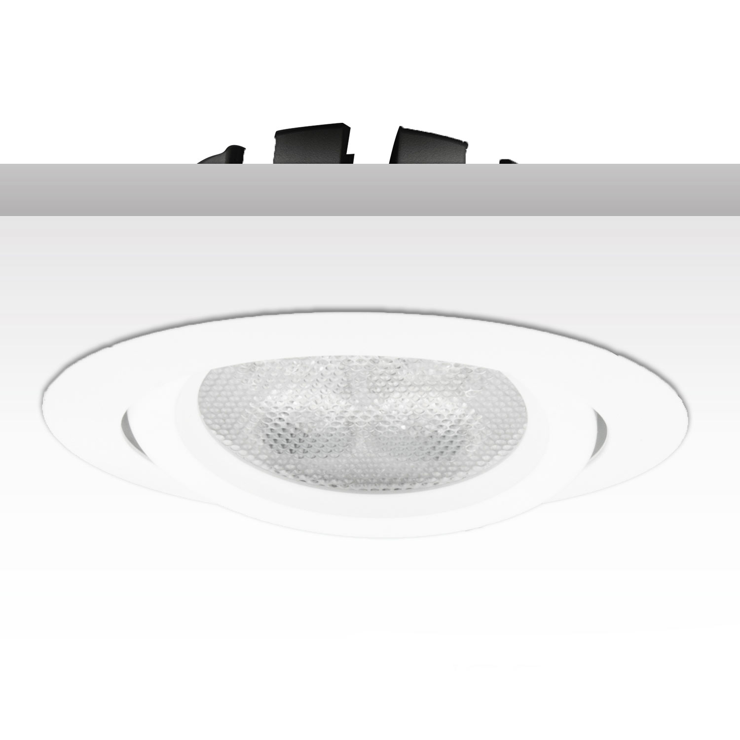 ISOLED LED Einbaustrahler weiß 8W 72° rund warmweiß dimmbar