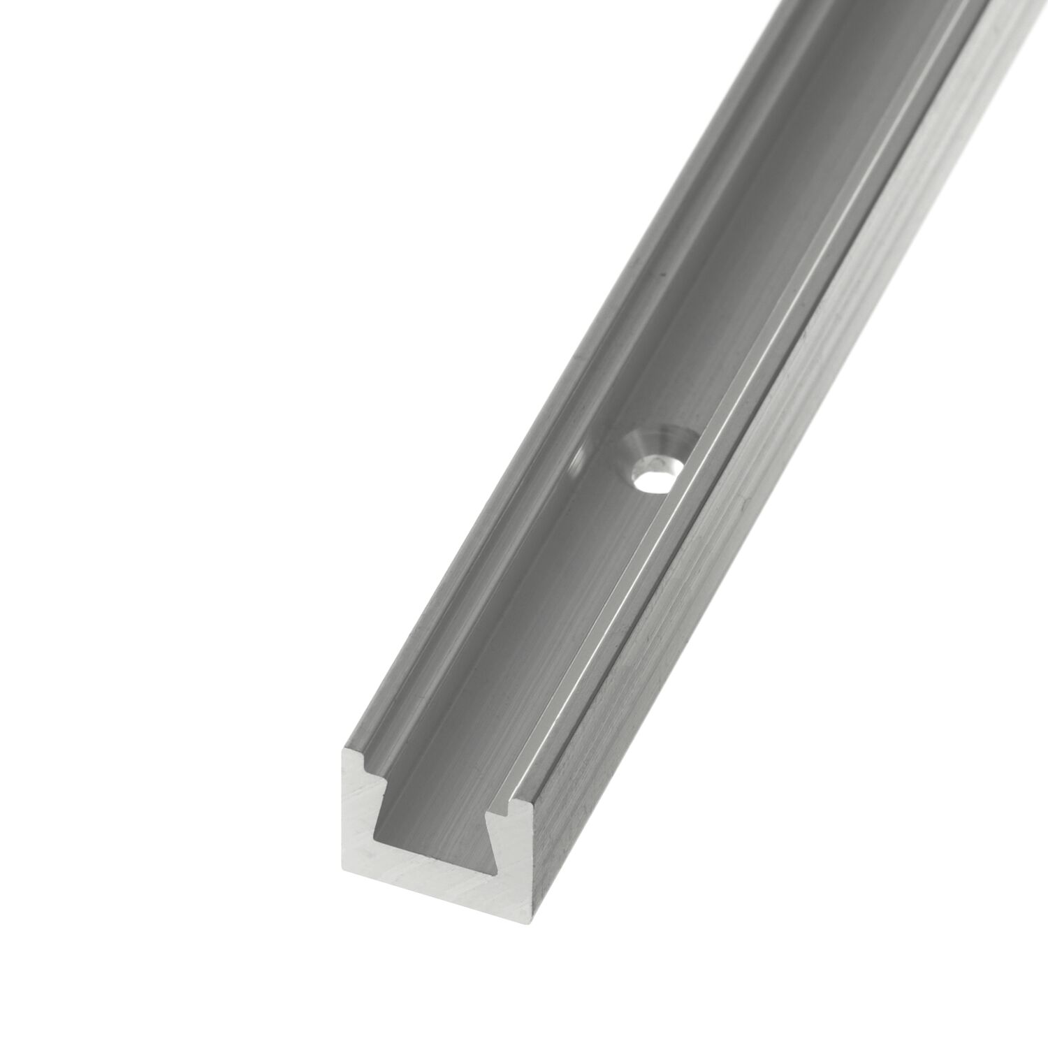 Keilverbinderschiene gebohrt, 595 mm, Aluminium blank