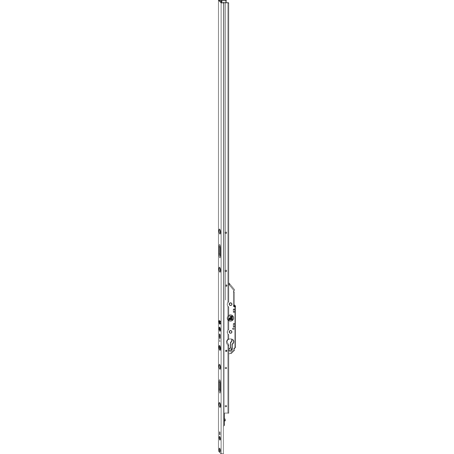Maco #214413 HS Hebegetriebe PZ DM 27,5, FFH 2060-2560 mm, Alu silber eloxiert (214413)