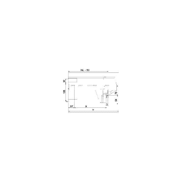 ninka Abfalltrennsystem Set eins2fünf/SERVO-DRIVE uno Korpusbreite 450mm Dunkelgrau