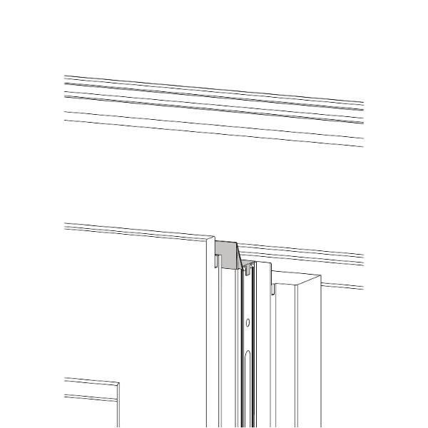 Maco #357075 MACO MM Spaltabdeckung 13V, links oben, silber (357075)