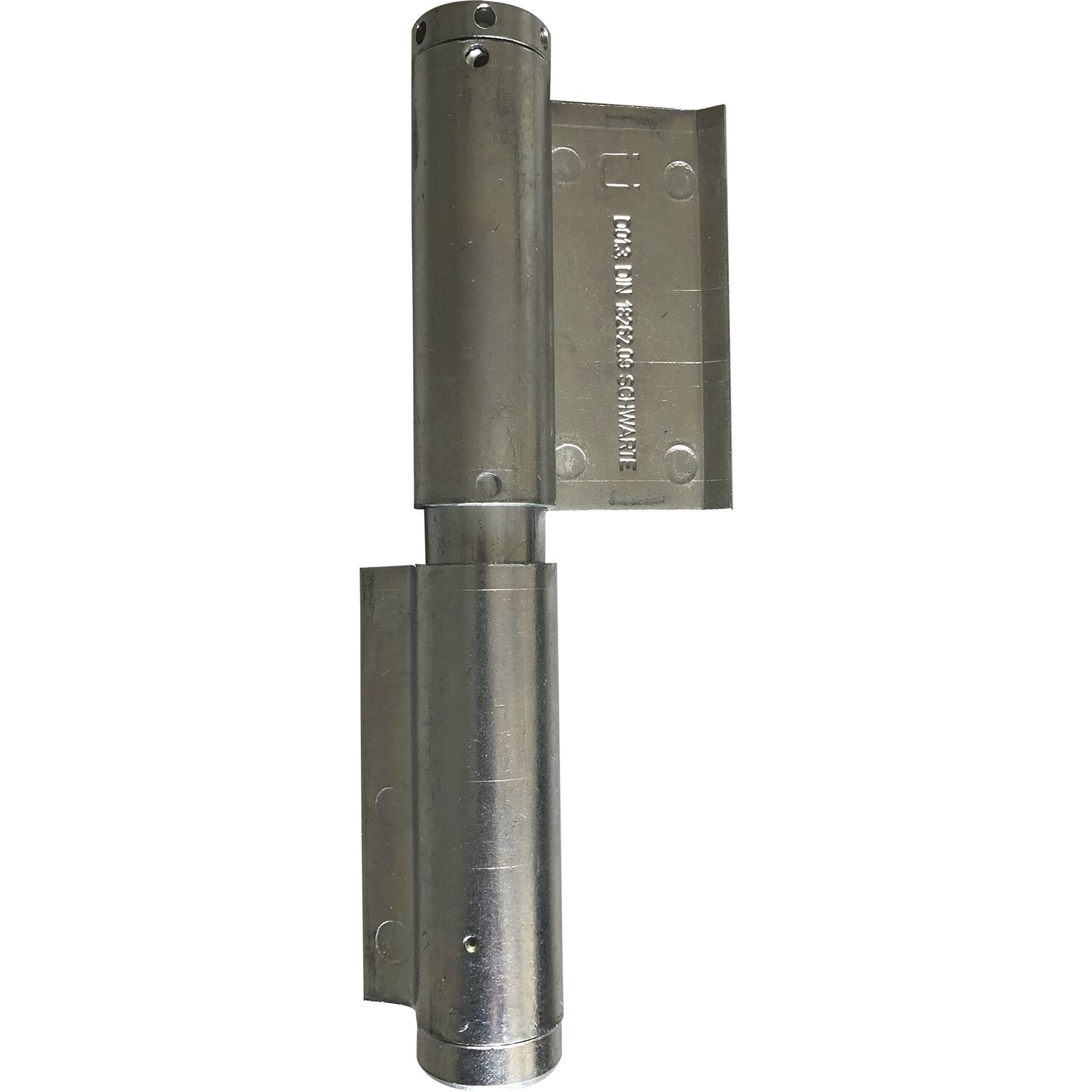 schwarte Federband zum Anschweißen, links, 29 x 180 mm, Stahl blank